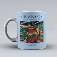 Thumbnail for VINTAGE G4101 - The Skycap - Ceramic Mug design on lightblue