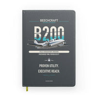 Thumbnail for Beechcraft King Air B200 design on gray notebook