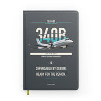 Thumbnail for Saab 340B design on gray notebook