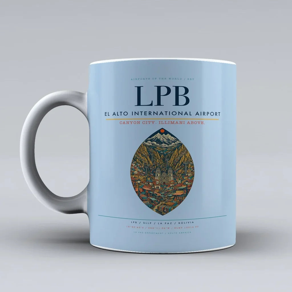 El Alto International Airport LPB Mug - Light Blue
