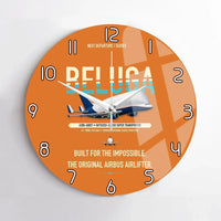 Thumbnail for Airbus A300-600ST BelugaST design on orange no frame wall clock