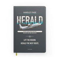 Thumbnail for Handley Page HPR.7 Dart Herald design on gray notebook