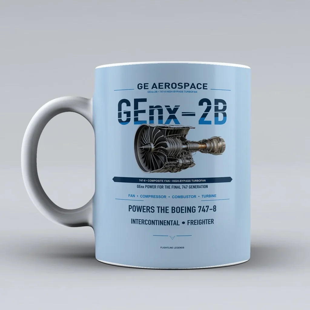 Mug design on light blue genx 2b