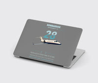 Thumbnail for Bombardier Learjet 28 design on gray MacBook case