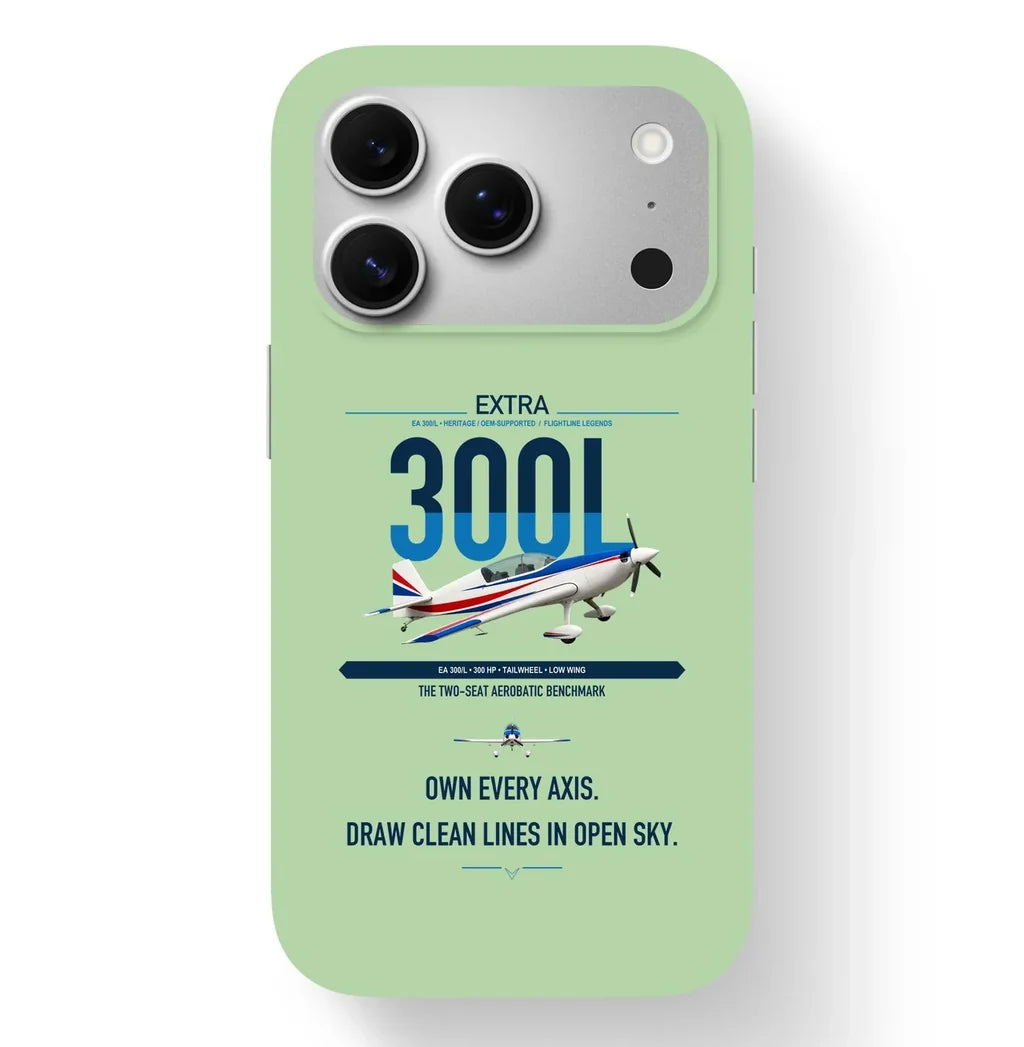 Extra 300L design on light green magsafe iphone case, for iPhone 17 Pro