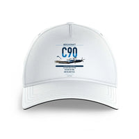 Thumbnail for Beechcraft King Air C90 design on white printed hat