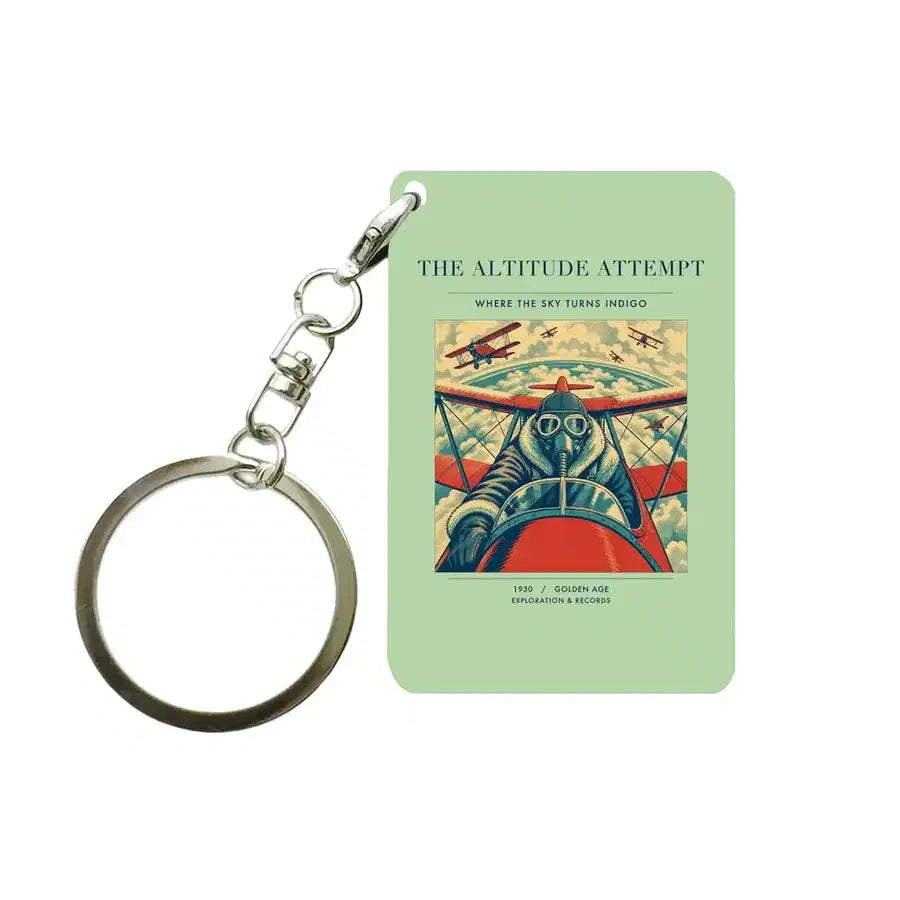 VINTAGE G4202 - The Altitude Attempt - Designed Key Chain design on lightgreen