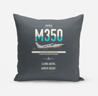 Thumbnail for Piper M350 design on gray pillow