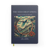 Thumbnail for VINTAGE G4490 - The Seed Drop Spring - Designed Notebooks design on navyblue