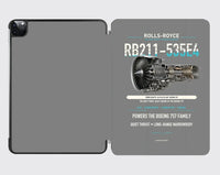 Thumbnail for RB211-535E4 design on gray ipad tablet case