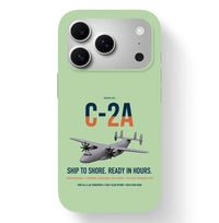Thumbnail for C-2A Greyhound design on light green magsafe iphone case, for iPhone 17 Pro