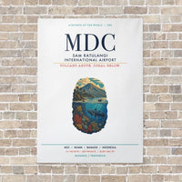 Thumbnail for Sam Ratulangi International Airport MDC vertical canvas print - no frame - white background