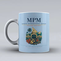 Thumbnail for International Airport MPM Mug design on light blue maputo