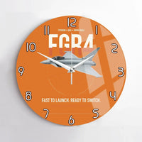 Thumbnail for Eurofighter Typhoon FGR4 design on orange no frame wall clock
