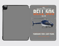 Thumbnail for Bell 505 design on gray ipad tablet case