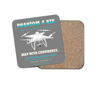 Thumbnail for DJI Phantom 4 RTK design on gray 1 piece coaster