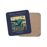 Thumbnail for The Hull Cleaning Day - Designed Coasters design on navy blue 1-piece