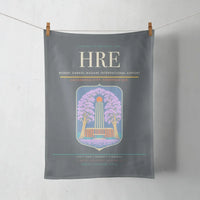 Thumbnail for Robert Gabriel Mugabe International Airport (HRE) design on gray towel
