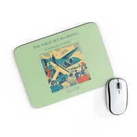 Thumbnail for VINTAGE G4228 - The First Jet Boarding - Designed Mouse Pads design on lightgreen rectangle