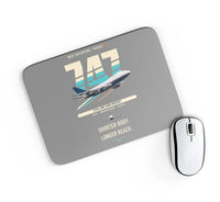 Thumbnail for Boeing 747SP design on gray rectangle mouse pad