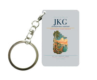Thumbnail for Jönköping Airport (JKG) design on light gray key chain