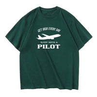 Thumbnail for Get High Every Day Sleep With A Pilot Designed Relax Fit T-Shirts - view 11