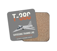 Thumbnail for T-38C Talon design on gray 1 piece coaster