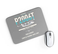 Thumbnail for Tecnam P2006T design on gray rectangle mouse pad