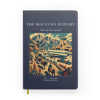 Thumbnail for VINTAGE G4123 - The Mountain Jetport - Designed Notebooks design on navyblue