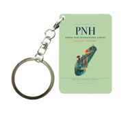Thumbnail for Phnom Penh International Airport PNH Key Chain design on light green key chain