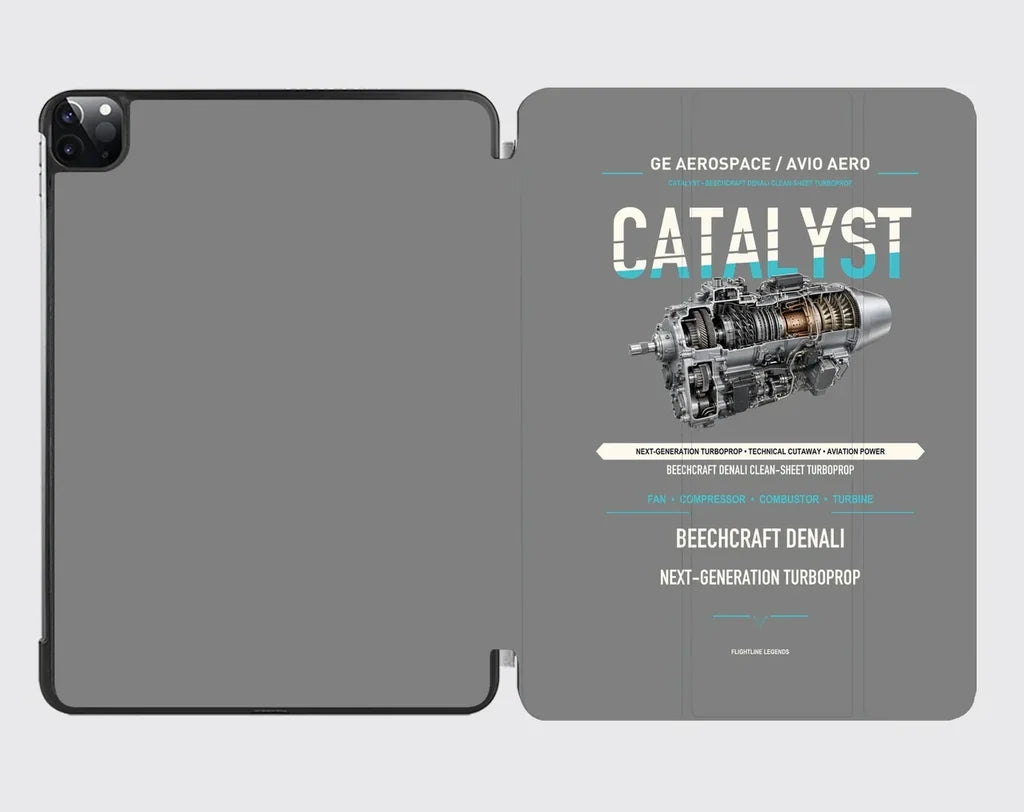 CATALYST design on gray ipad tablet case