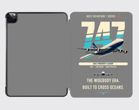 Thumbnail for Boeing 747-200B design on gray ipad tablet case