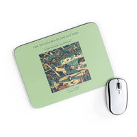 Thumbnail for VINTAGE G4269 - The Swallows In The Rafters - Designed Mouse Pads design on lightgreen rectangle