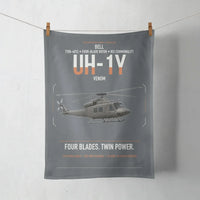 Thumbnail for Bell UH-1Y Venom design on gray towel