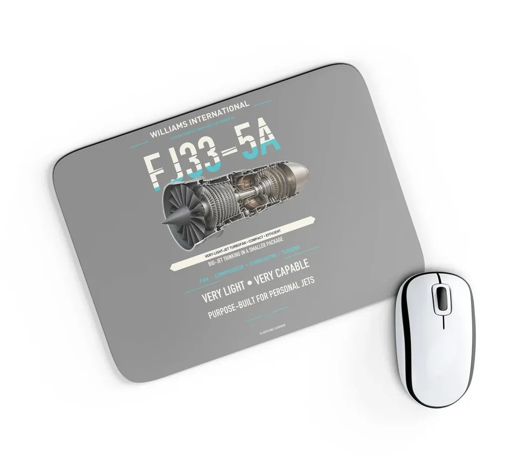 FJ33-5A design on gray rectangle mouse pad