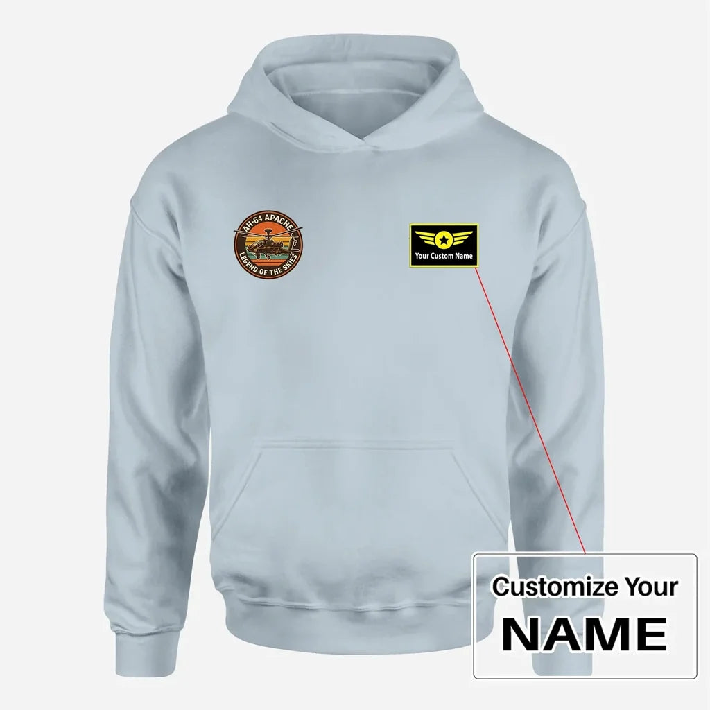 Customisable Retro Apache AH-64 Hoodie - view 11