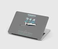 Thumbnail for Bombardier Learjet 31A design on gray MacBook case