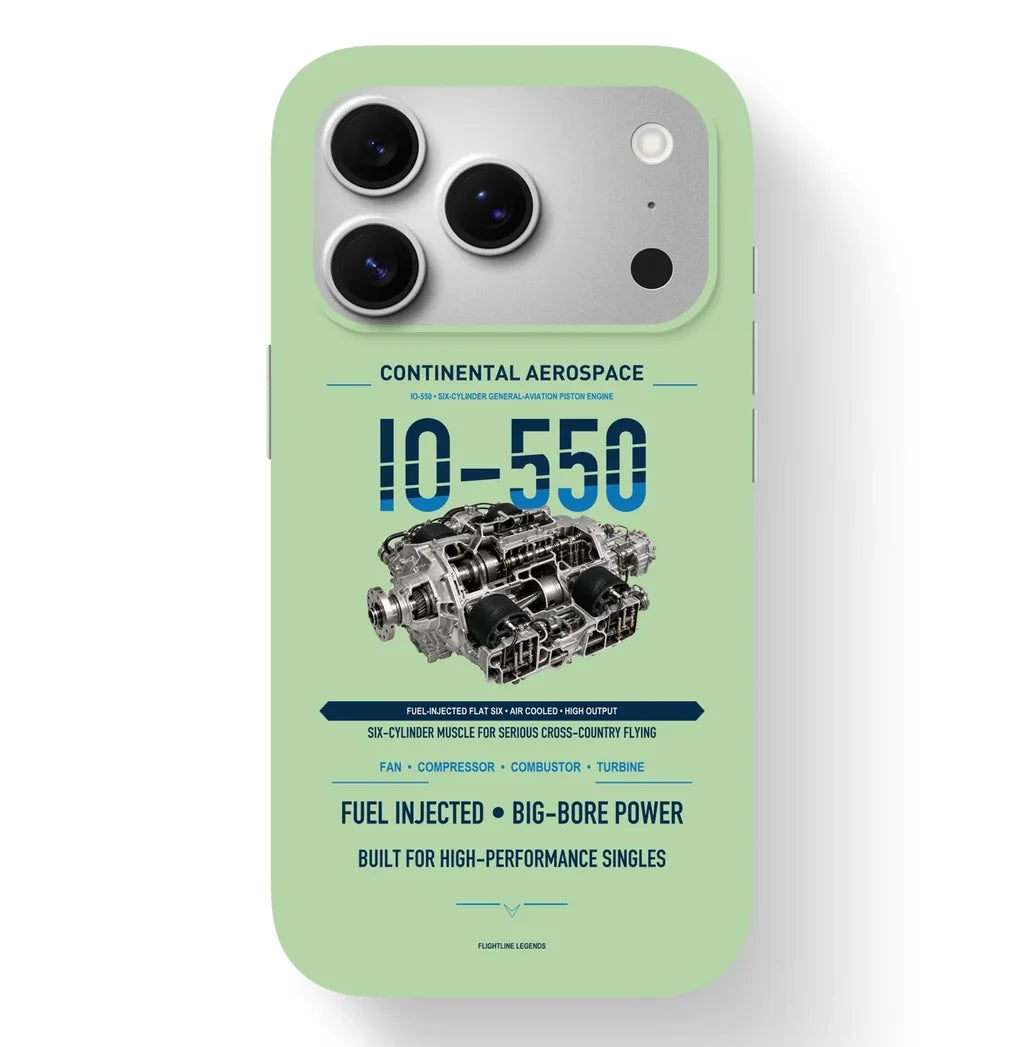 IO-550 Case design on light green iphone case
