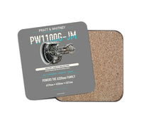 Thumbnail for PW1100G-JM design on gray 1 piece coaster