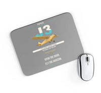 Thumbnail for Piper J-3 Cub design on gray rectangle mouse pad