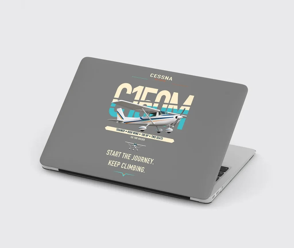 Cessna 150M design on gray MacBook case
