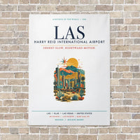 Thumbnail for Harry Reid International Airport Las Vegas LAS vertical canvas print - no frame - white background