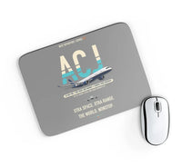 Thumbnail for Airbus ACJ350 / exact ACJ350-900 design on gray rectangle mouse pad