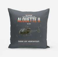 Thumbnail for Sud Aviation SE 3130 Alouette II design on gray pillow