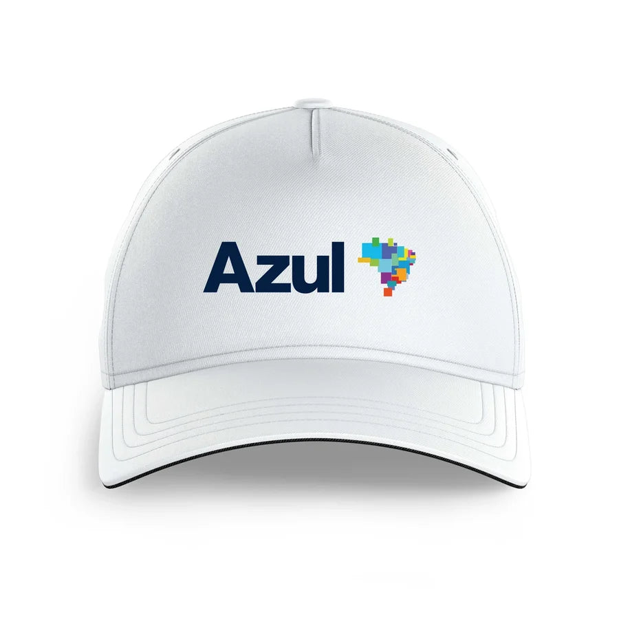 Azul Airlines logo printed on white cap
