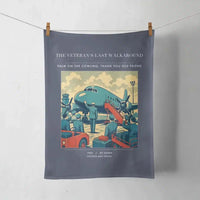 Thumbnail for VINTAGE G4453 - The Veteran's Last Walkaround - Designed Towels design on navyblue