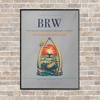 Thumbnail for Wiley Post–Will Rogers Memorial Airport BRW — Utqiagvik vertical canvas print - framed - light gray background