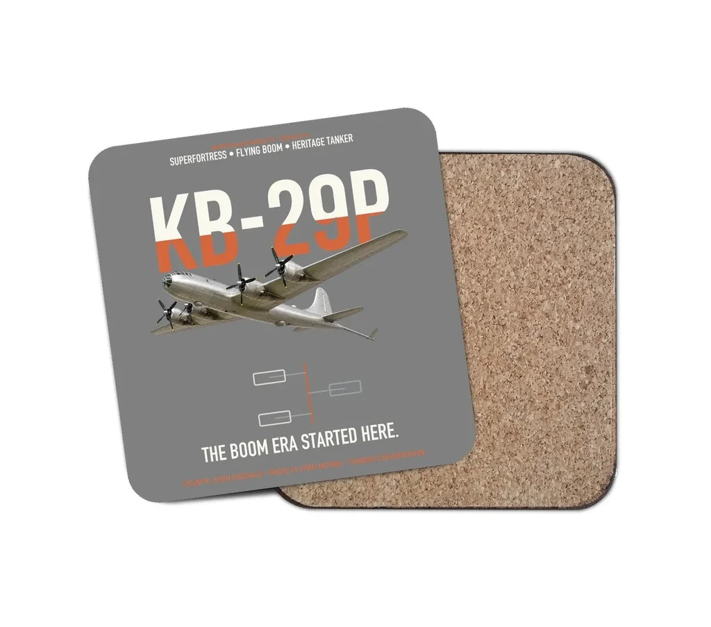 KB-29P SUPERFORTRESS design on gray 1 piece coaster
