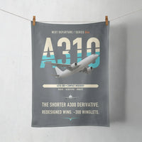 Thumbnail for Airbus A310-300 design on gray towel