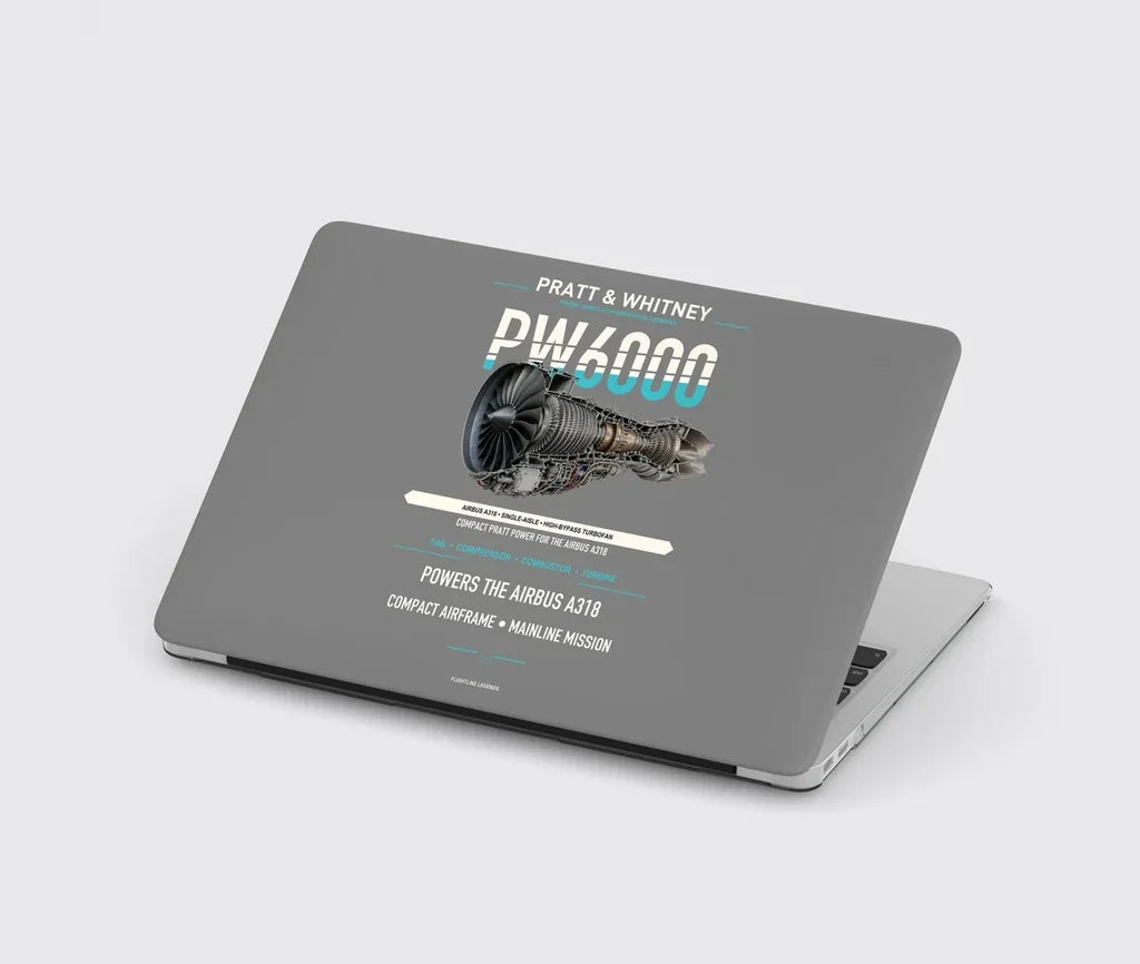 PW6000 design on gray MacBook case